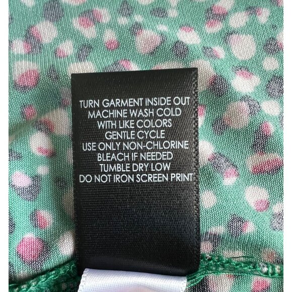 Torrid Green Printed Short Sleeve A-line Polka Dot Stretch Wrap Midi Dress 1X - Picture 8 of 15